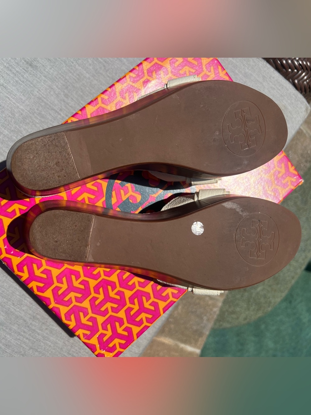 Tory Burch Elina Platform Sandal Size 9 - Picture 9 of 16